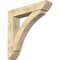 Ekena Millwork Thorton Slat Rough Sawn Bracket w/ Offset Brace, Douglas Fir, 8"W x 40"D x 40"H BKT0806X40X40THR06RDF - alternate 1